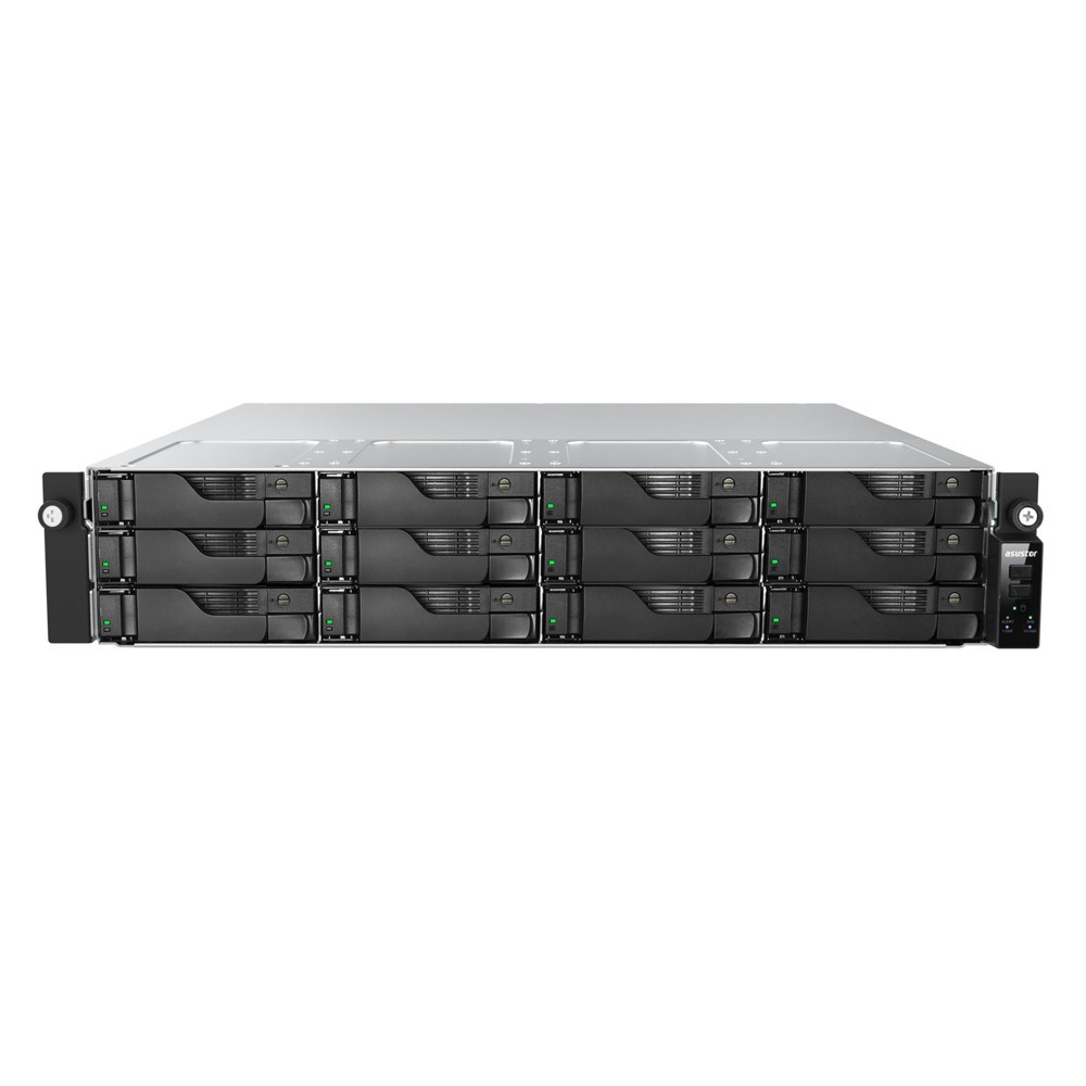 Asustor LOCKERSTOR 12R Pro Gen2 NAS Desktop AMD Ryzen™ 7 7745 16 GB DDR5 0 TB Black, Steel