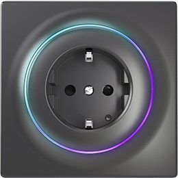Fibaro FGWOF-011-8 Socket-Outlet Type F Black