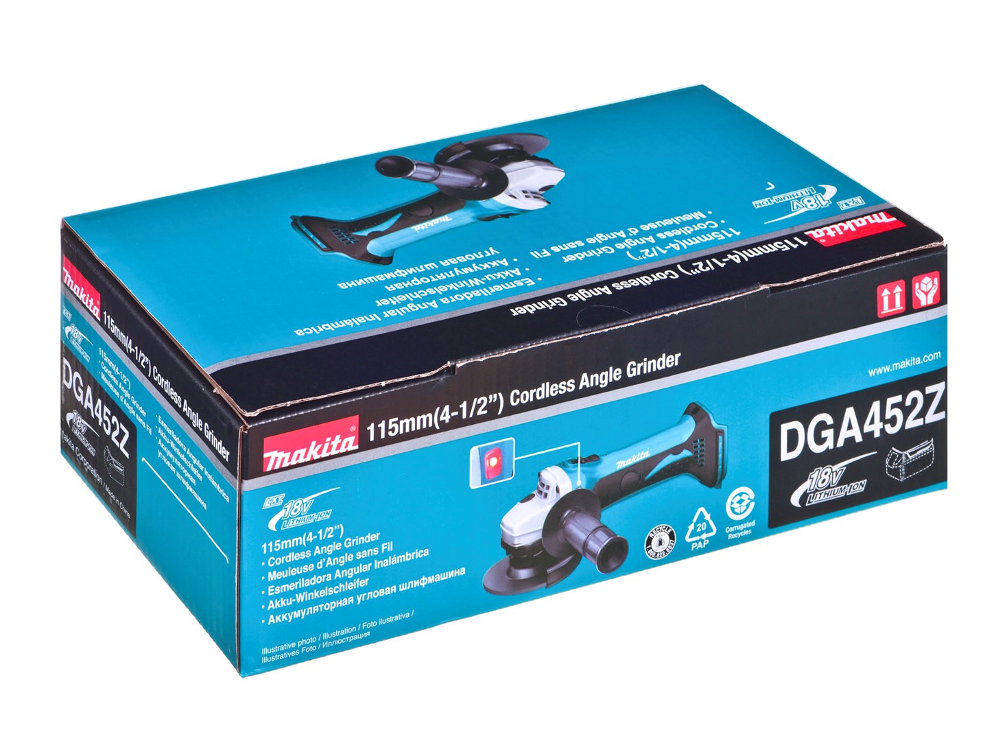 Makita DGA452Z - Winkelschleifer - Schnurlos
