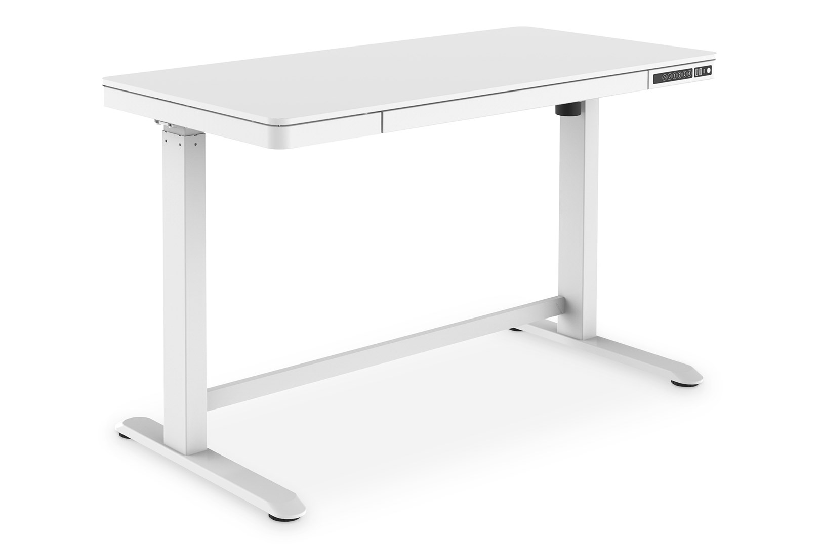 Digitus Height Adjustable Desk W/ Drawer USB - White