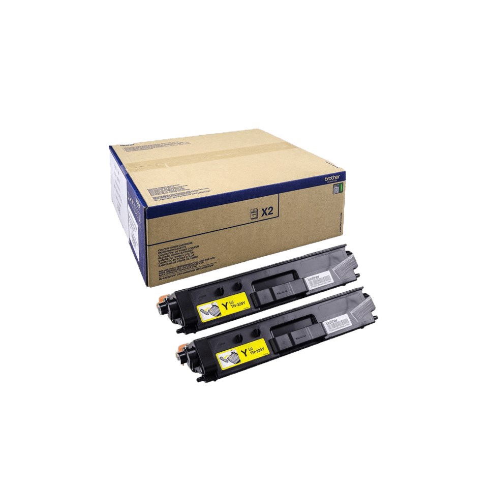 Brother TN-329YTWIN toner cartridge 2 pc(s) Original Yellow