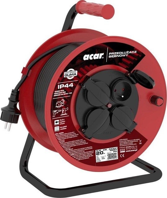Acar PZ-4Z/STM H05RR-F 3G2.5 20M Retractable Extension Cable