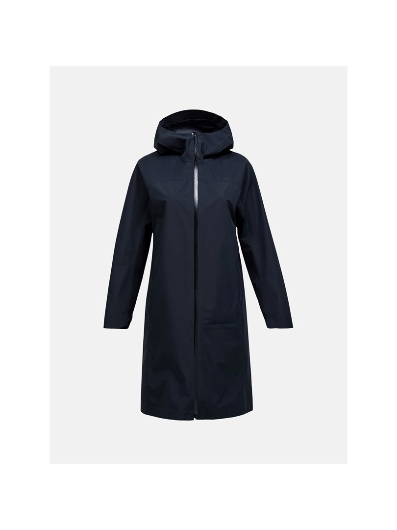PłAszcz Przeciwdeszczowy Damski Peak Performance Treeline Shell Parka - Black Rozmiar: S