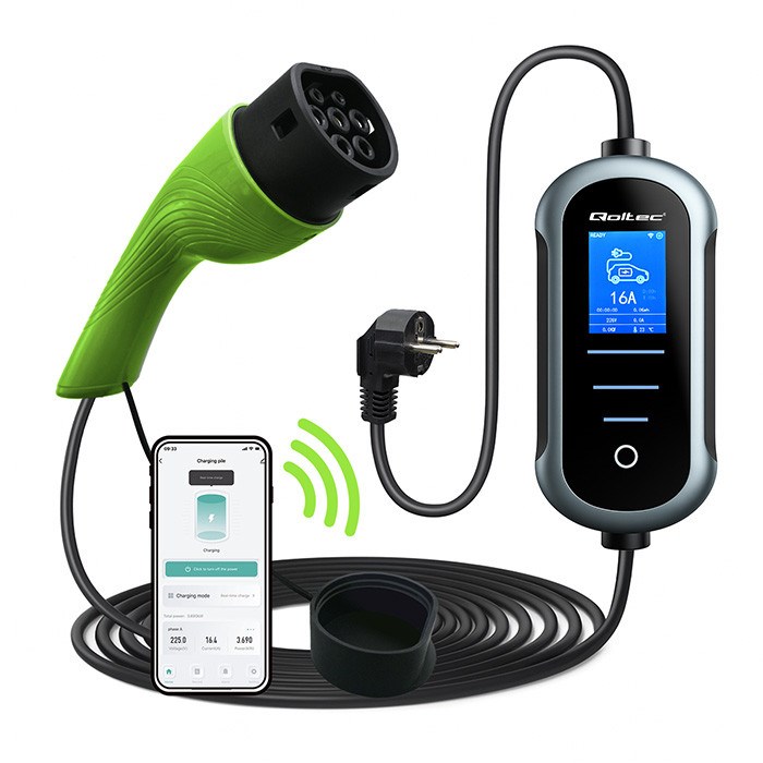 EV Car Charger W/ Adjust. Type2 2in1 3.5kW