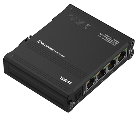 Teltonika TSW304 network switch Gigabit Ethernet (10/100/1000) Power over Ethernet (PoE) Black