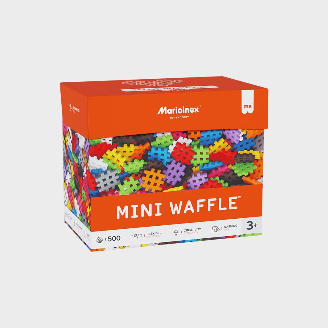 Marioinex Mini Waffle Building Blocks 500 Pieces Pastel Colours