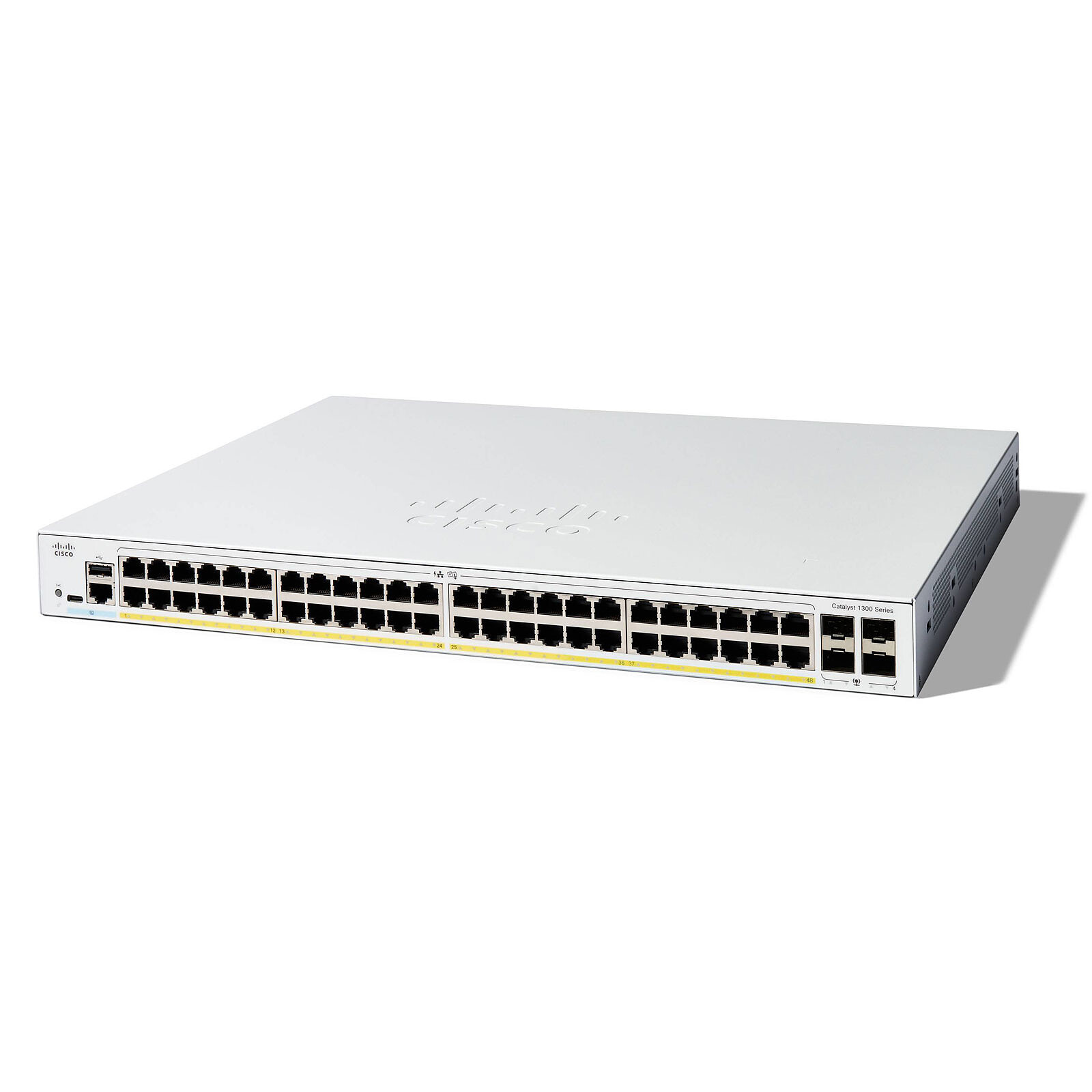 Cisco Catalyst 1300-48FP-4G Managed Switch, 48 Port GE, Full PoE, 4x1GE SFP, Limited Lifetime Protection (C1300-48FP-4G)