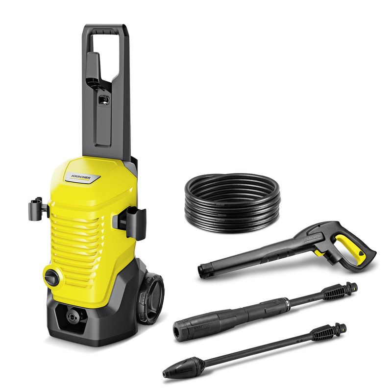 KäRcher K 4 WCM Pressure Washer Upright Electric 420 L/H 1800 W Black Yellow