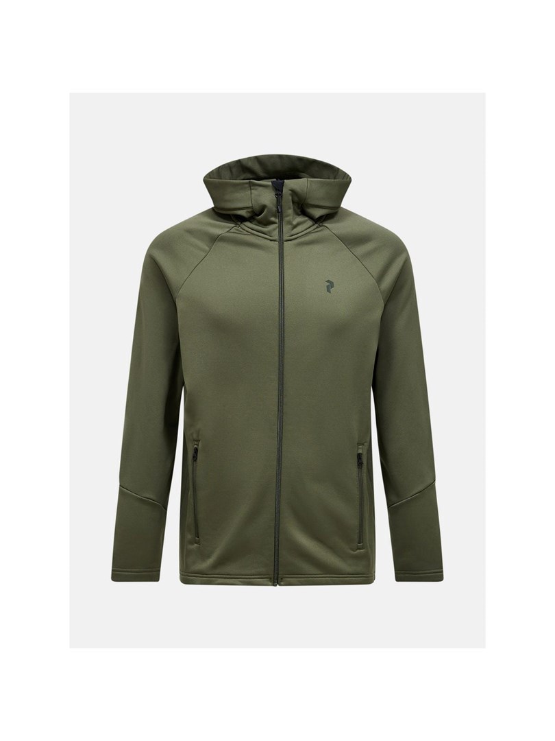 Bluza Rozpinana Peak Performance Rider Essentials Zip Hood - Pine Needle/Pine Needle Rozmiar: M