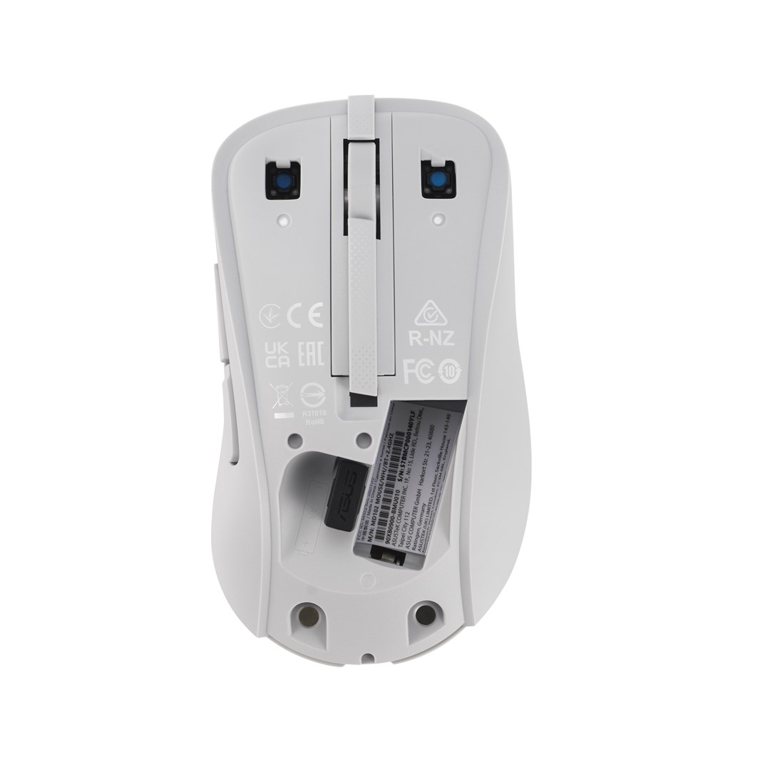 ASUS Wireless MD102 mouse Universal Right-hand RF Wireless + Bluetooth Optical 1600 DPI