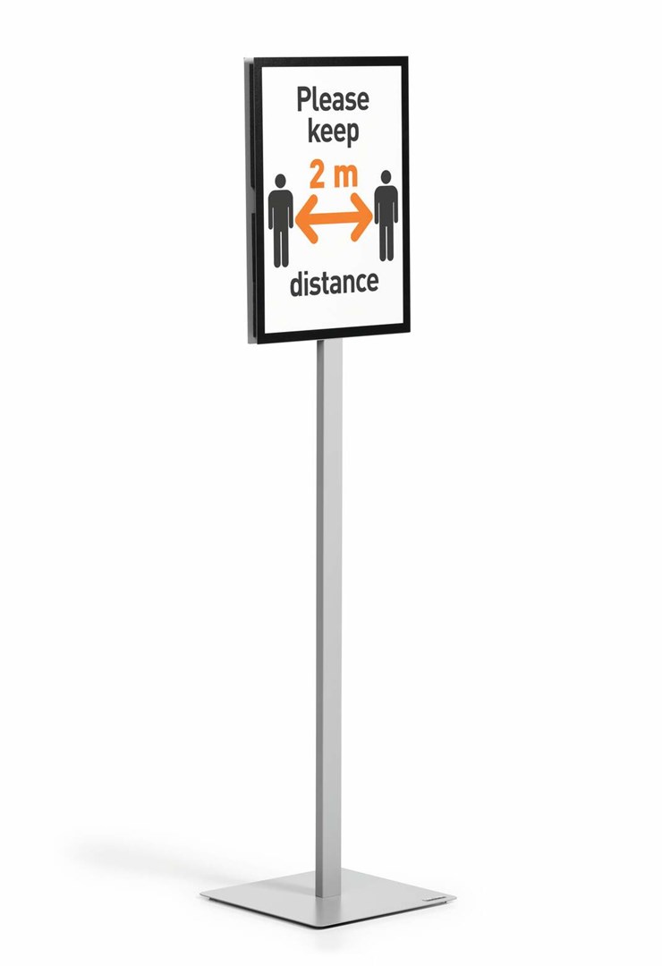 Durable 501357 Informational Sign Letter Grey Metal Plastic 1 Pc(S)