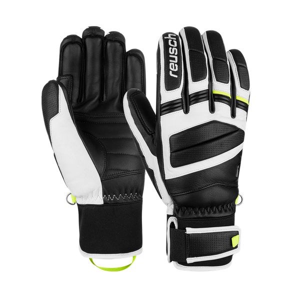 REUSCH MASTER PRO GLOVES SIZE 8.5 Black White And Yellow