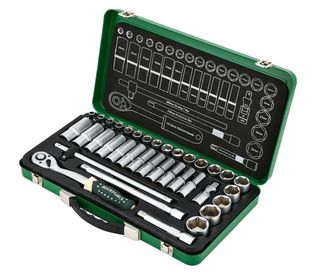ROCKFORCE Wrench Set 36pcs 1/2 8-32mm