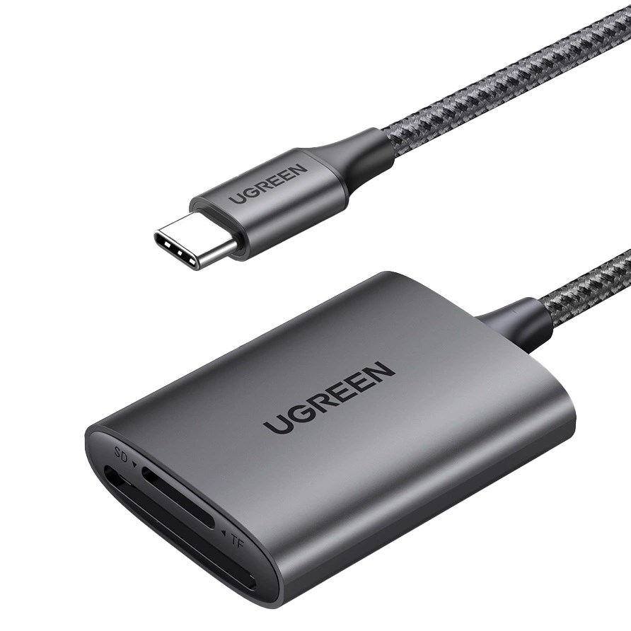 Ugreen SD/TF Card Reader Ugreen CM401 USB C 5Gb/S - Grey