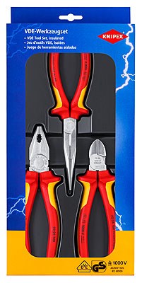 Knipex 00 20 12 Mechanics Tool Set 3 Tools