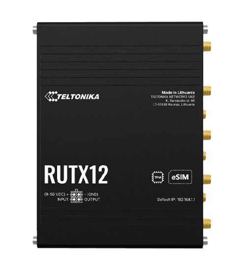 TELTONIKA NETWORKS RUTX12 DUAL SIM DUAL 4G/LTE Bluetooth Router ESIM Version