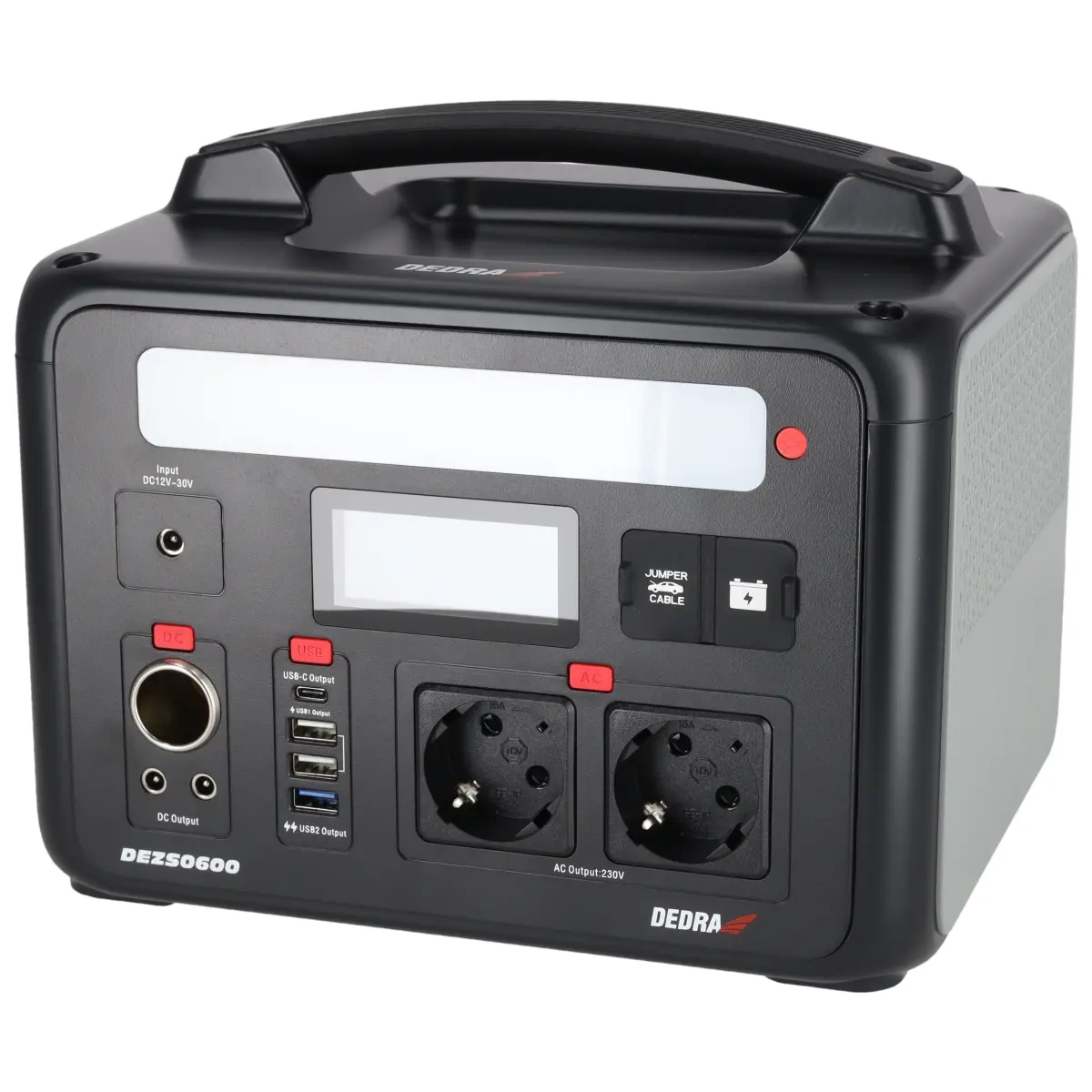 DEDRA DEZS0600 portable power station Lithium Iron Phosphate (LiFePO4) 50000 mAh 1200 W 9 kg