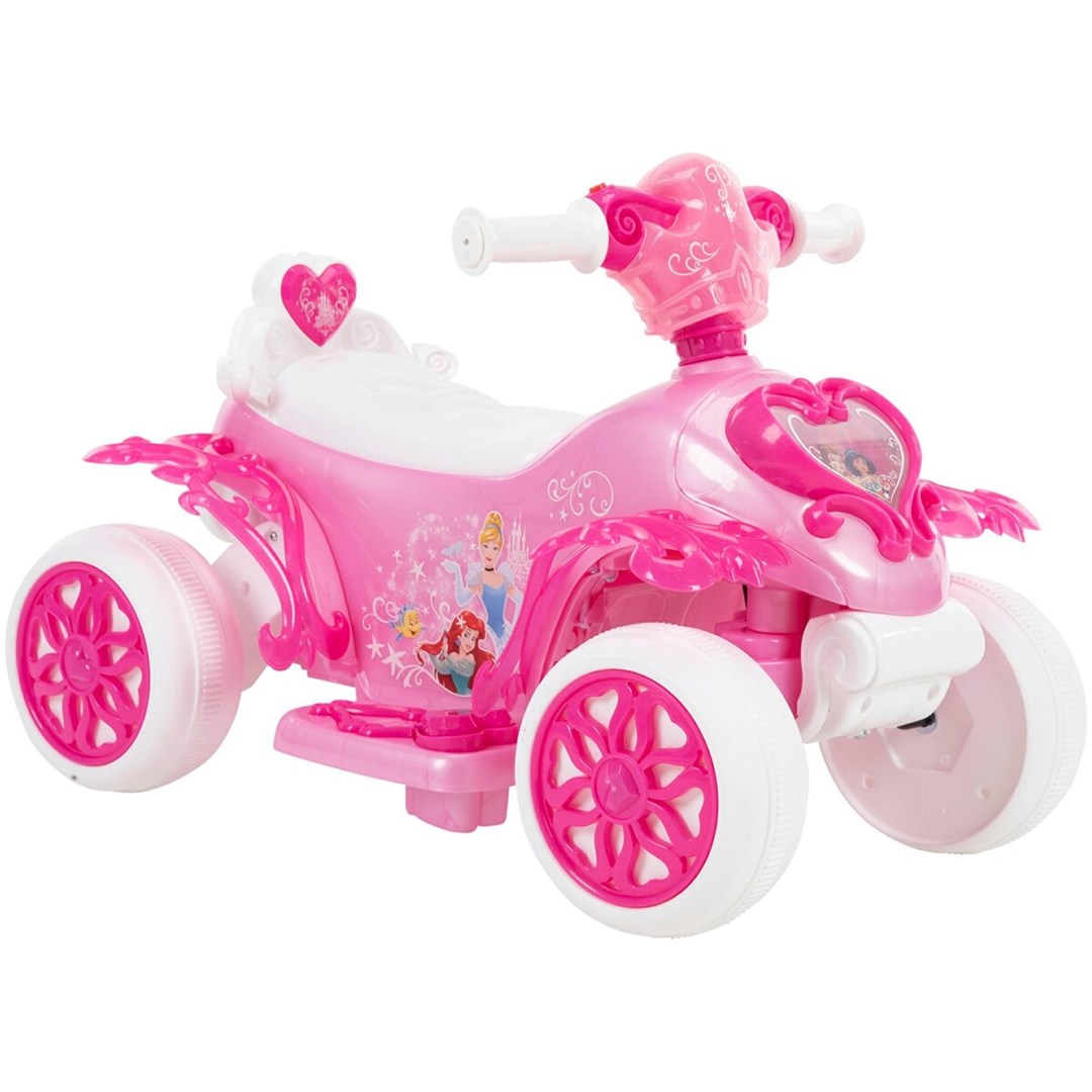 Children'S Electric Ride-On Quad Princess Bubble Huffy 19055W