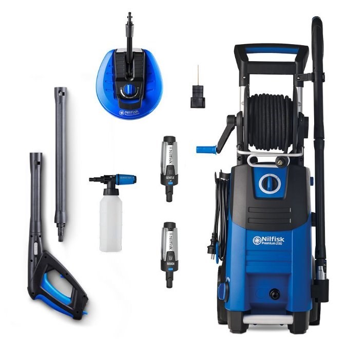 Nilfisk PREMIUM 200-15 EU - GARDEN Pressure Washer Straight Electric 650 L/H Blue Black