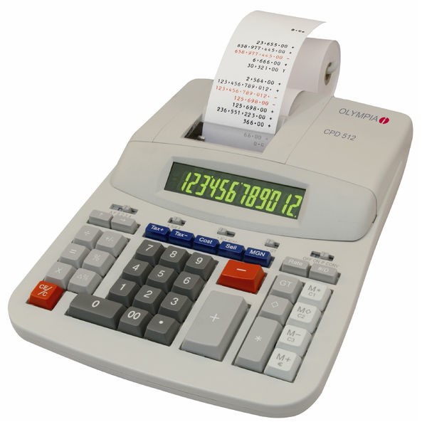 Olympia Tischrechner CPD 512 Printer Weiss