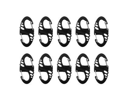 Mil-Tec S-Hook Snap Hook Set - Black