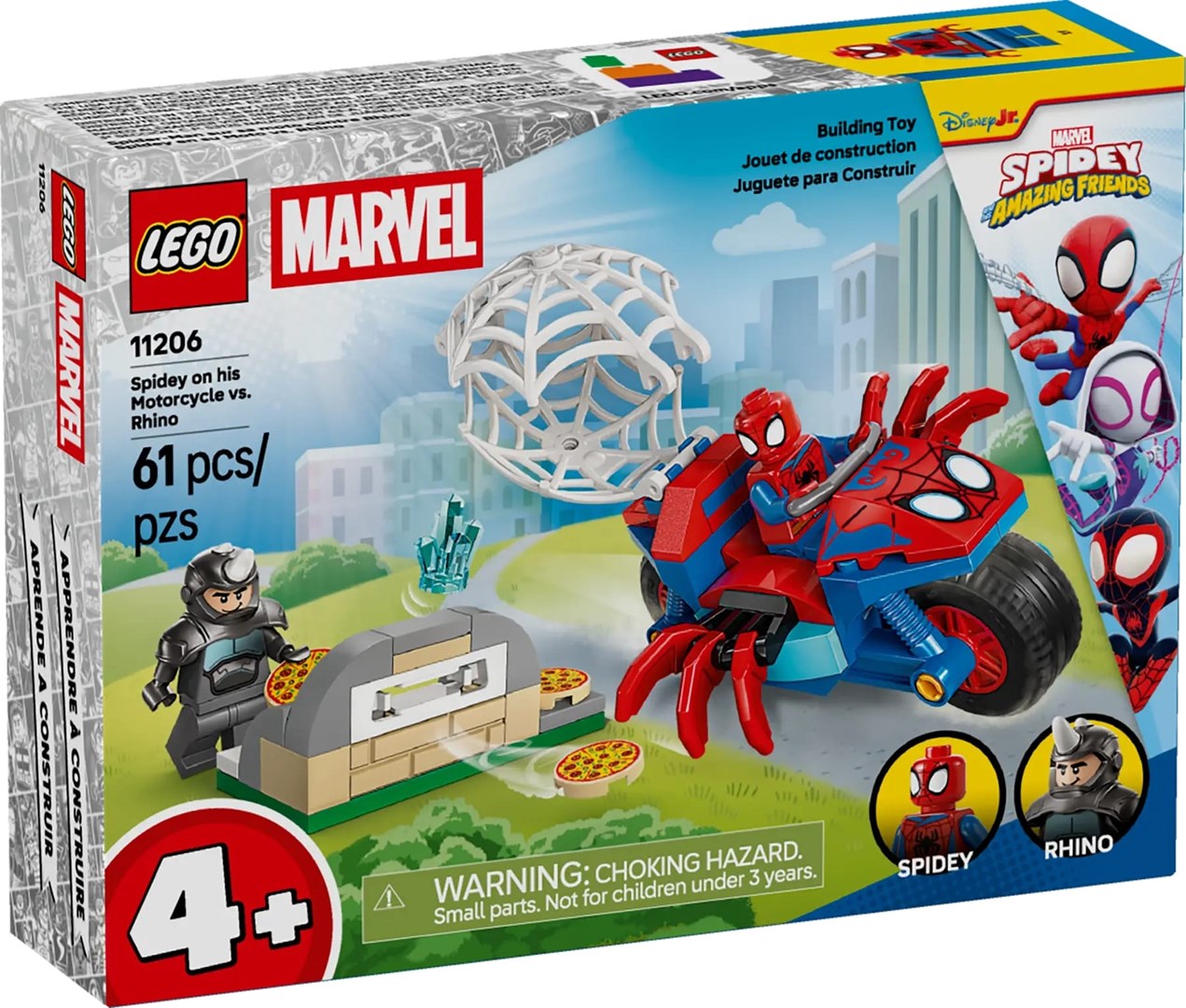 LEGO Marvel Spidey vs. Rhino Motorcycle Duel 10788