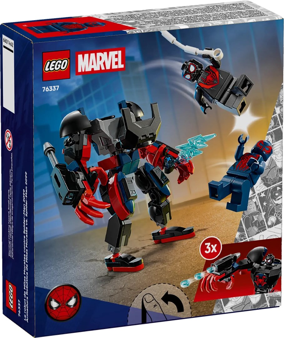 LEGO 76337 Marvel Super Heroes Miles Morales Mech Vs. Spider-Man 2099