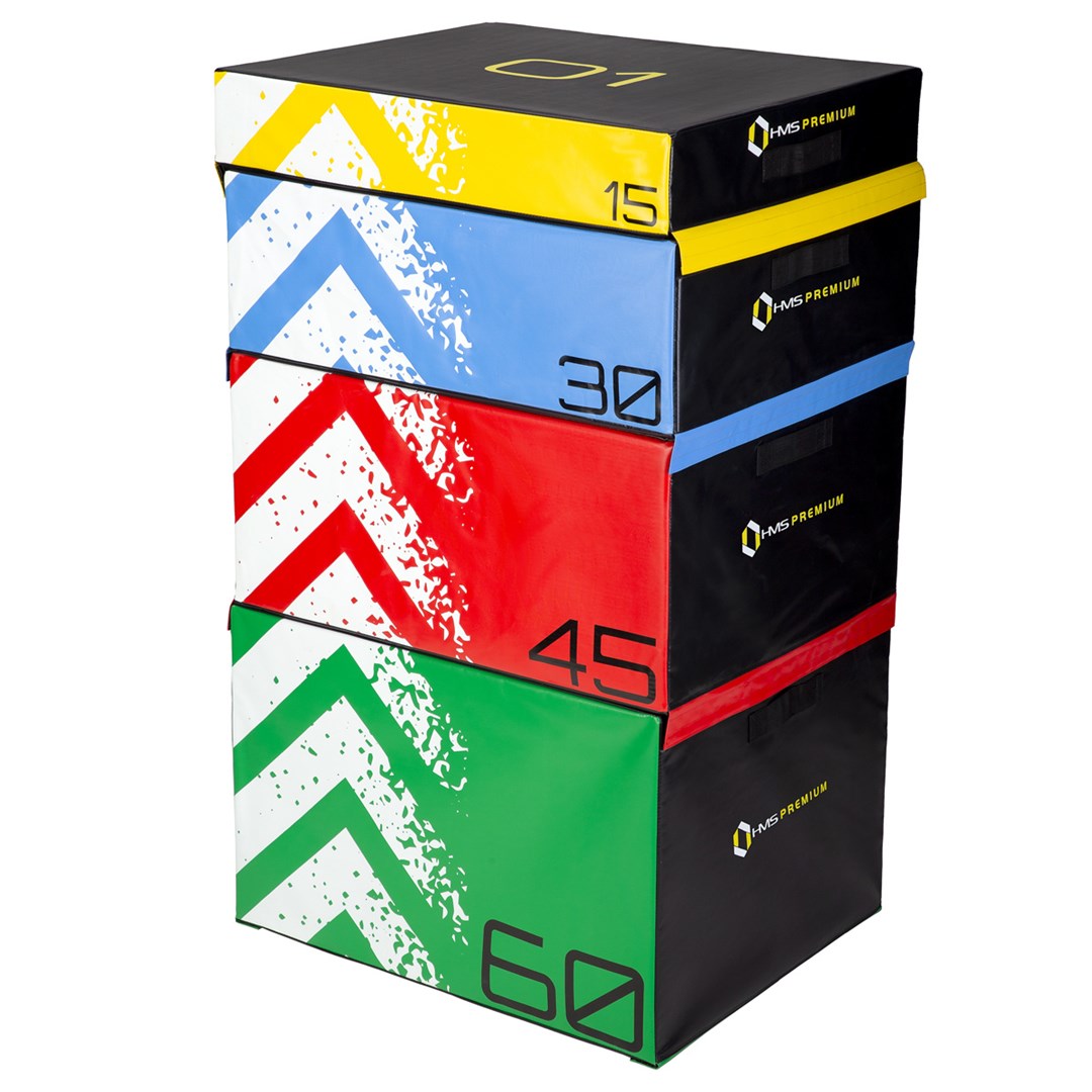 Set Of Four Plyometric Boxes HMS Premium PYBS01