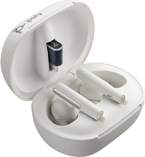 HP Poly Poly Voyager Free 60/60+ White Earbuds (2 Pieces)