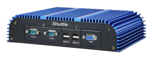 Shuttle BPCAL02-i5WA Industry IoT Box-PC, Core i5-1235U, Win10 IoT, 8GB RAM, 250GB M.2 SSD, 2x LAN, 3x COM, 1xHDMI,1xVGA, 8x USB, DC input 9-36V, fanless, 24/7 permanent operation