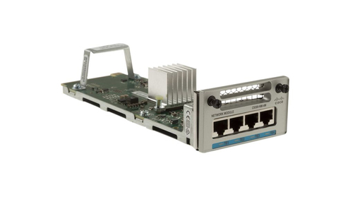 Cisco C9300-NM-4M= network switch module 10 Gigabit Ethernet, Gigabit Ethernet