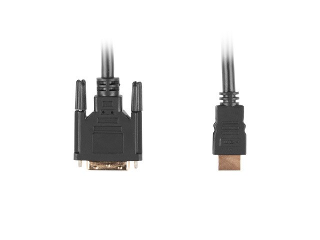 Lanberg CA-HDDV-10CC-0030-BK video cable adapter 3 m HDMI Type A (Standard) DVI-D Black