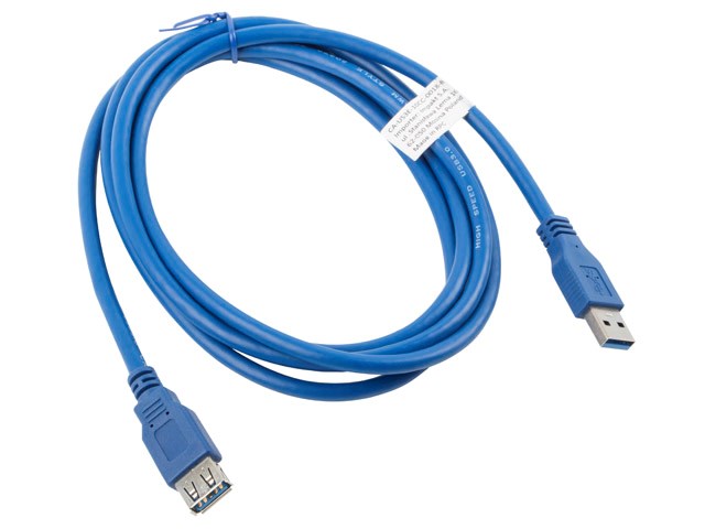 Lanberg CA-US3E-10CC-0018-B USB cable 1.8 m USB A Blue