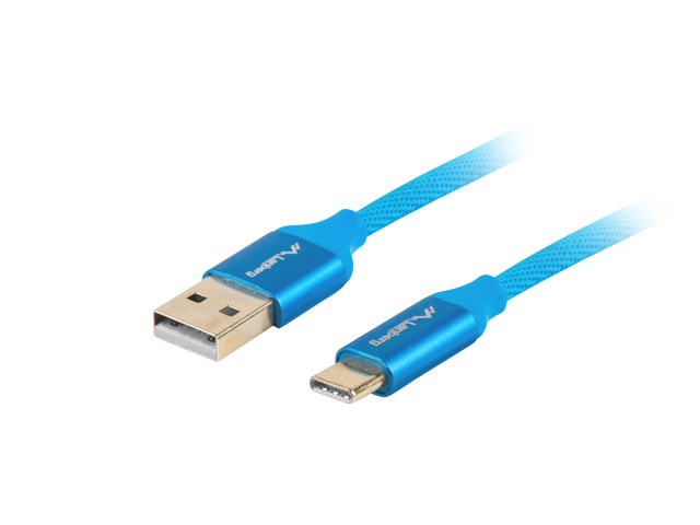 Lanberg CA-USBO-22CU-0010-BL USB cable USB 2.0 1 m USB C USB A 0.48 Gbit/s Blue