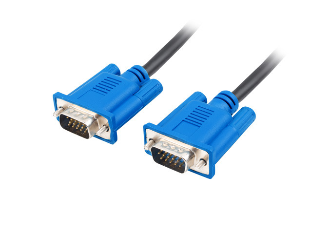 Lanberg CA-VGAC-10CU-0018-BK VGA cable 1.8 m VGA (D-Sub) Black, Blue