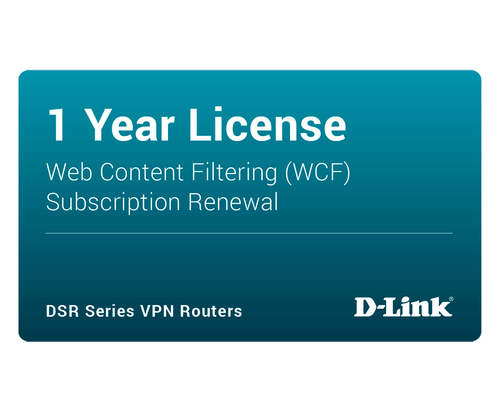 D-Link DSR-250 Dynamic Web Content Filtering License 12-months