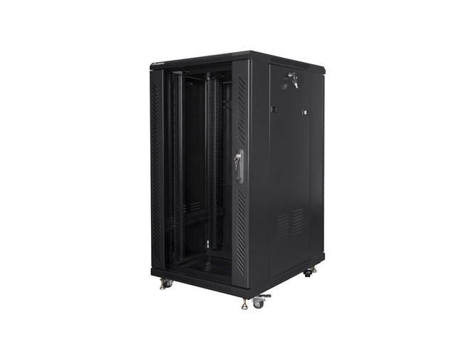Lanberg FF01-6822-12B rack cabinet 22U Freestanding rack Black