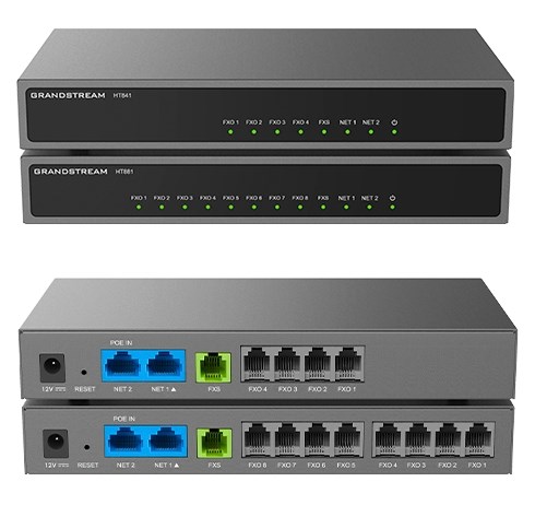 Grandstream HT881 ATA 1FXS 8FXO VoIP Adapter