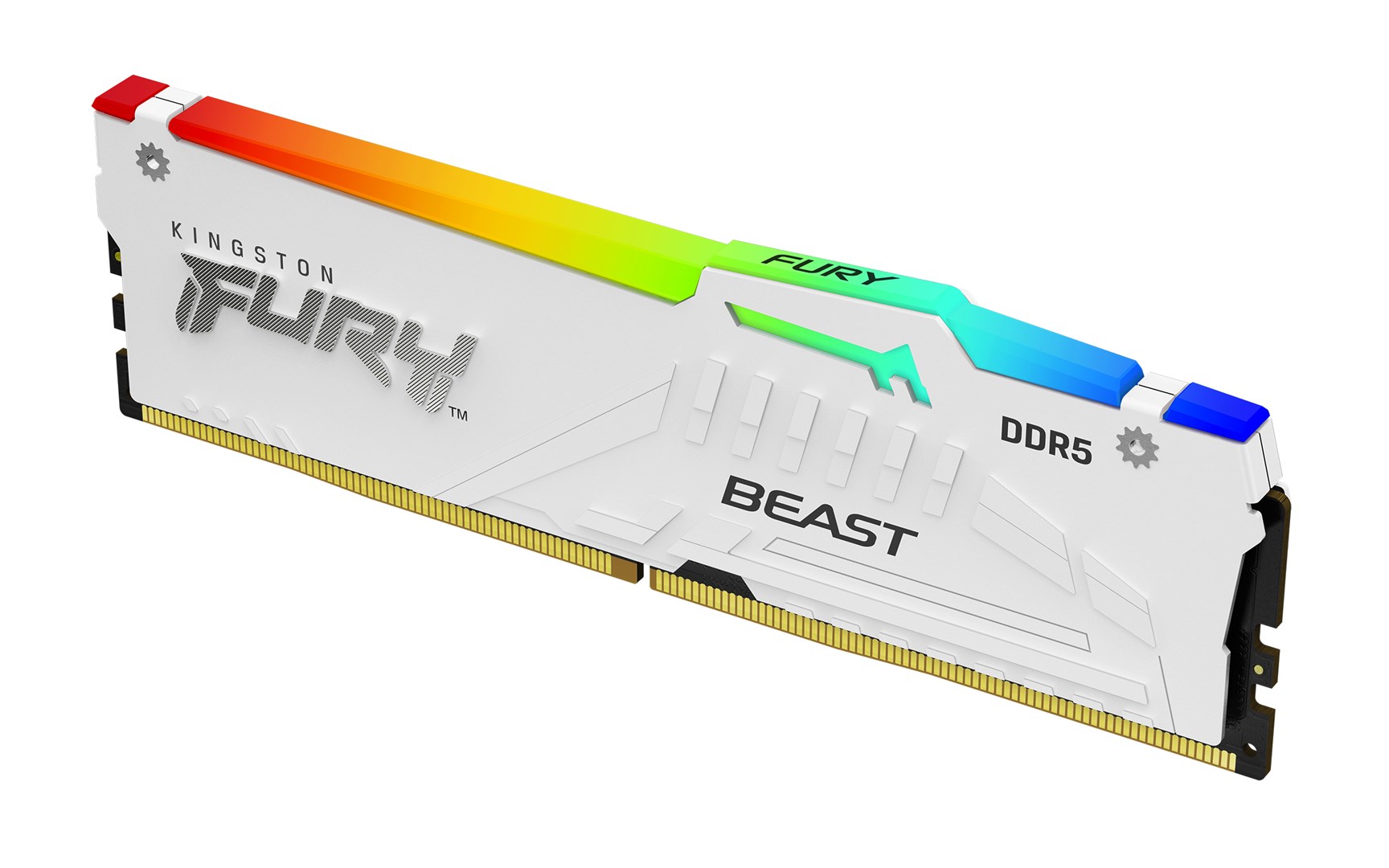 Kingston Technology FURY Beast 64GB 6000MT/s DDR5 CL36 DIMM (Kit of 2) White RGB EXPO