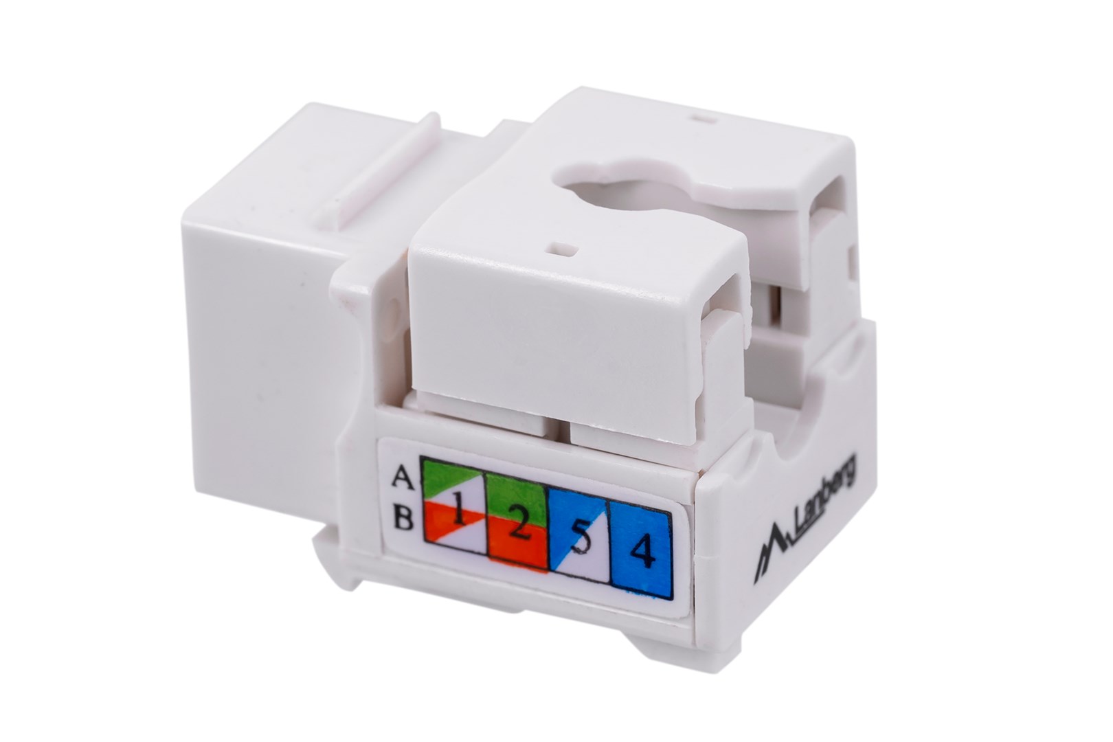 Lanberg RJ45 Keystone Module CAT6 UTP 90 Degree