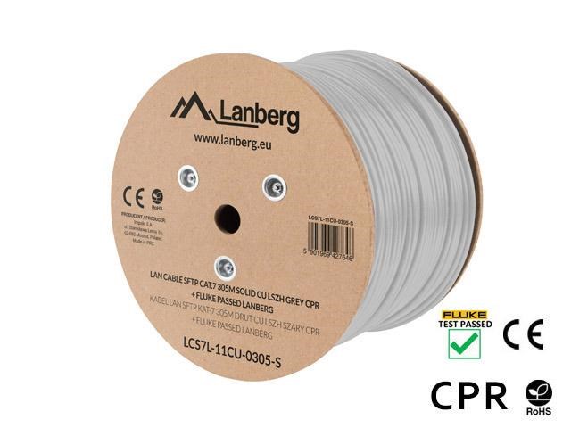 Lanberg LCS7L-11CU-0305-S networking cable White 305 m Cat7 S/FTP (S-STP)