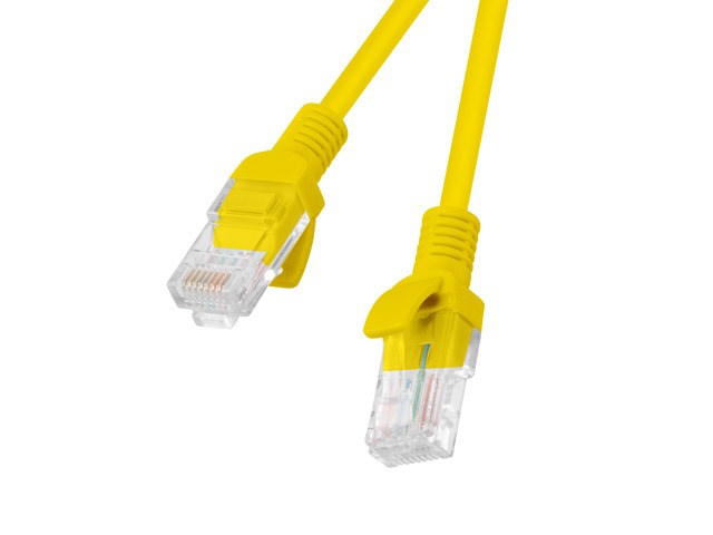 Lanberg PCU5-20CC-0050-Y networking cable Yellow 0.5 m Cat5e U/UTP (UTP)
