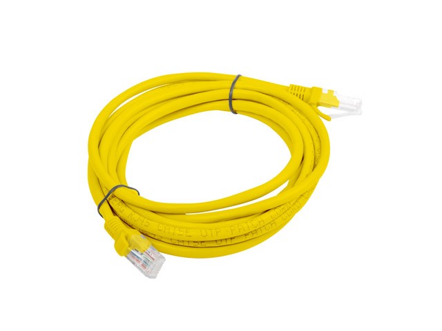 Lanberg PCU5-20CC-0300-Y networking cable Yellow 3 m Cat5e U/UTP (UTP)