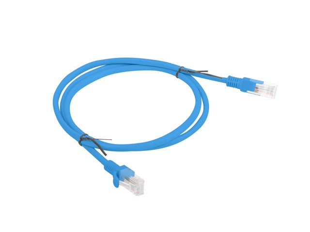 Lanberg PCU6-20CC-0100-B networking cable Blue 1 m Cat6 U/UTP (UTP)