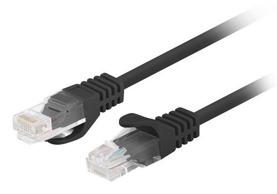 Lanberg PCU6-20CC-0200-BK networking cable Black 2 m Cat6 U/UTP (UTP)