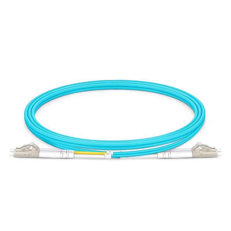 M (3FT) LC UPC TO LC UPC DUPLEX OM4 MULTIMODE PVC (OFNR) 2.0MM FIBER OPTIC PATCH CABLE 1