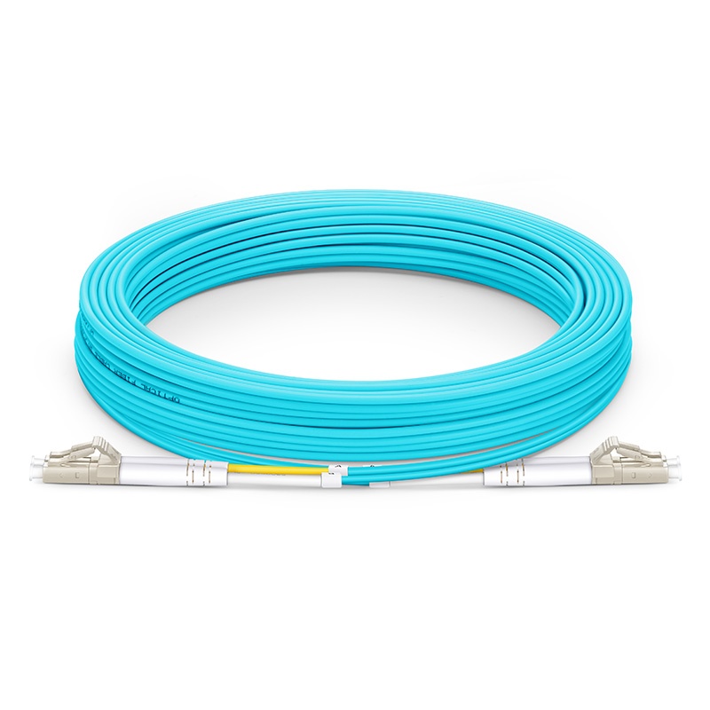M (49ft) LC UPC To LC UPC Duplex OM3 Multimode Riser (OFNR) 2.0mm Fiber Optic Patch Cable 15