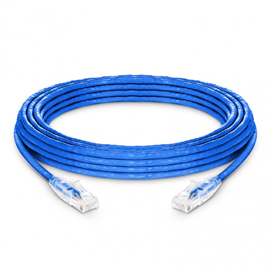 35FT (10.7M) CAT6 SNAGLESS UNSHIELDED (UTP) PVC CM ETHERNET NETWORK PATCH CABLE, BLUE
