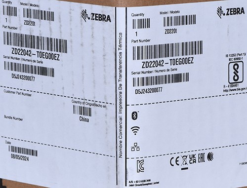 Zebra 3200 Wax/Resin thermal ribbon 450 m Black