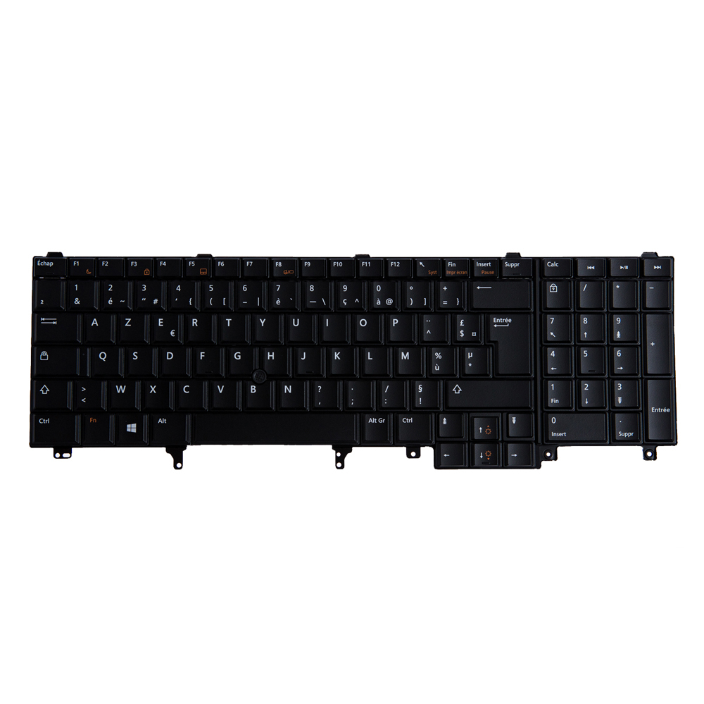 Origin Storage N/B KBD PWS 7530 French Layout 107 Key Backlit DP